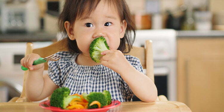 Bigger portions may get kids to eat more veggies