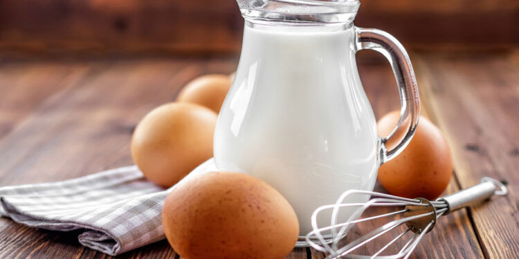 Milk and eggs