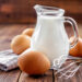 Milk and eggs